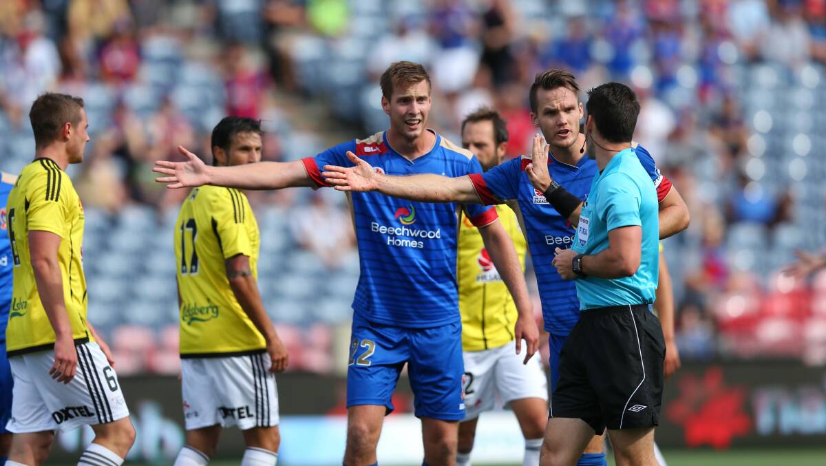 Last A-League Men's season referees did not receive their contracts until the finals go underway, and A-League Women's referees did not get theirs until after the season finished. Picture: Max Mason-Hubers