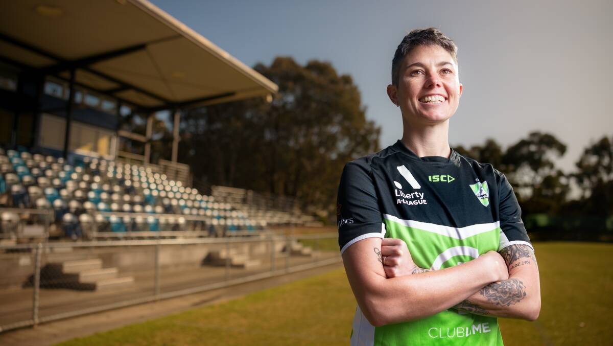 Canberra United has secured marquee-signing Michelle Heyman for the next two seasons. Picture: Sitthixay Ditthavong