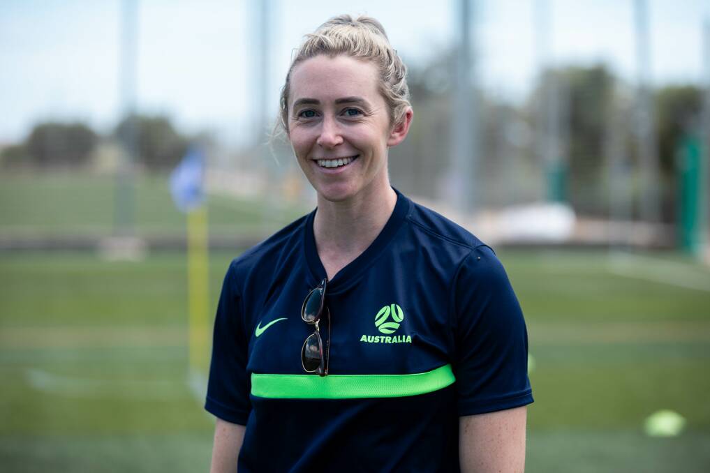 Canberra physiotherapist Sarah Kelly will be instrumental is making sure the ParaMatildas remain fit during the World Cup. Picture: Football Australia