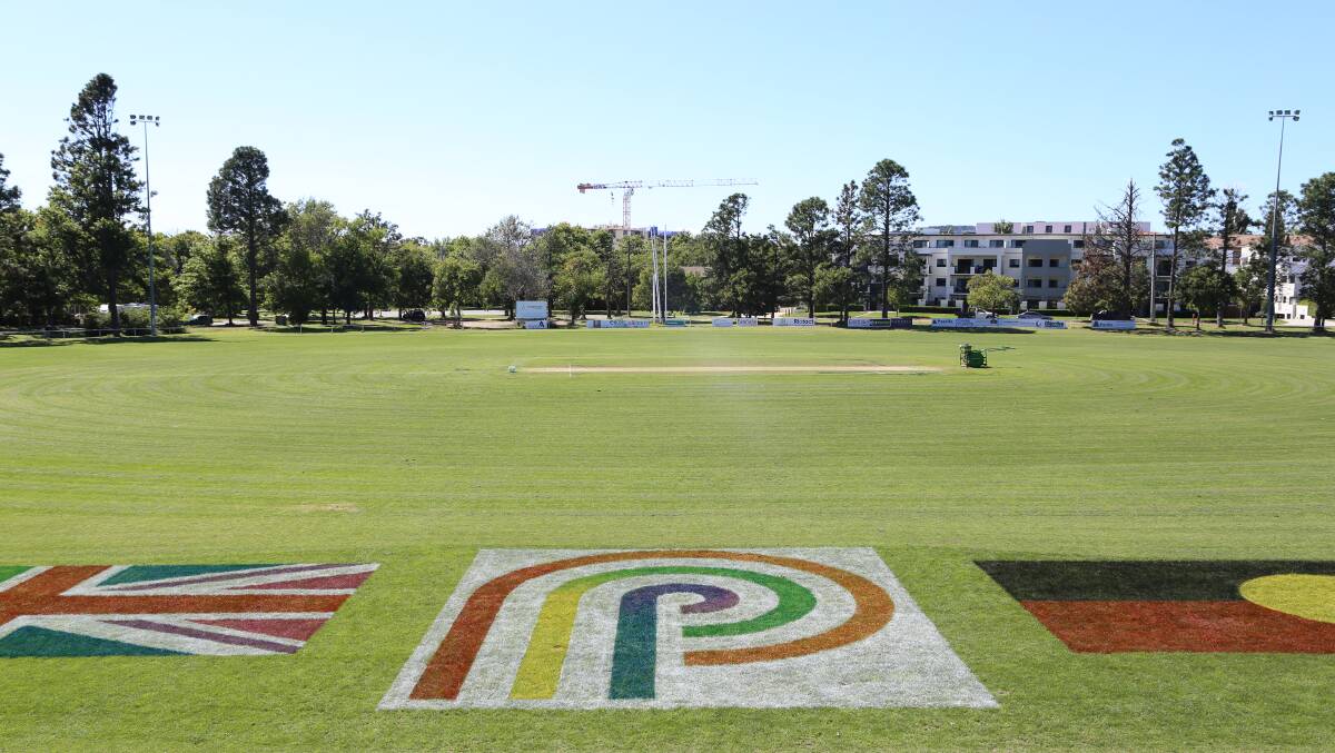The field has been painted at Kingston Oval for the Price Cup. Picture: supplied