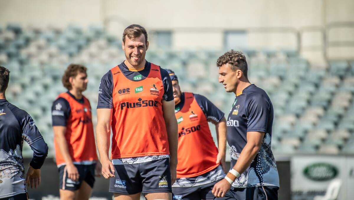 Brumbies forward Nick Frost has gained a call up to the 42-man Wallabies squad for their next international Tests. Picture: Karleen Minney
