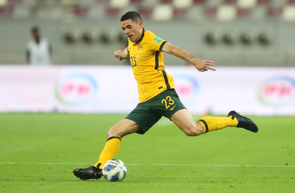 Canberra's Tom Rogic will be looking to continue the Socceroos winning form next week when they face Oman in a World Cup qualifier. Picture: Getty