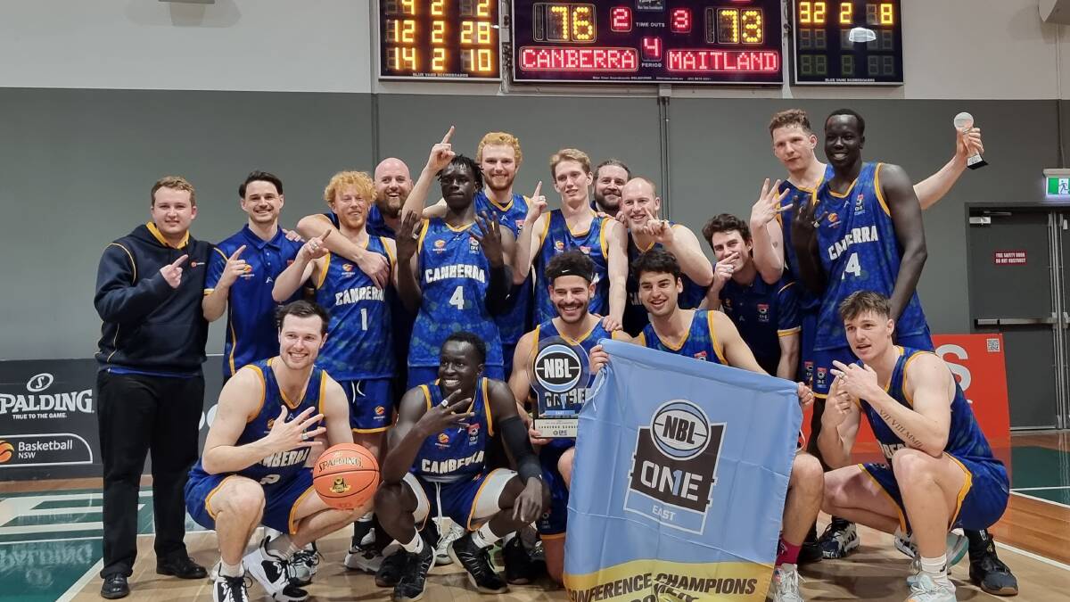 The Canberra Gunners won the inaugural NBL1 East championship on Sunday, and as a by-product drew attention to the indoor venue crisis in Canberra. Picture by Basketball ACT