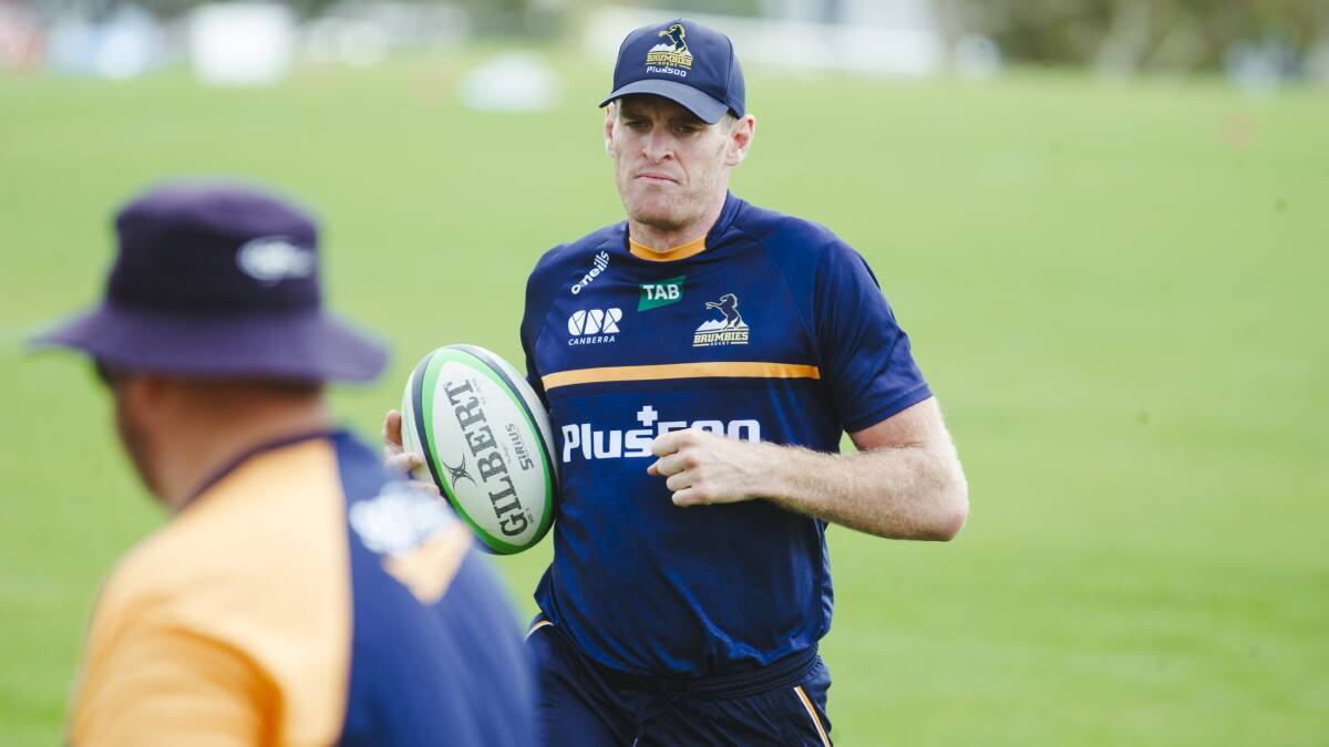 Tom Cusack is set to depart the Brumbies, along with six other players. Picture: Dion Georgopoulos