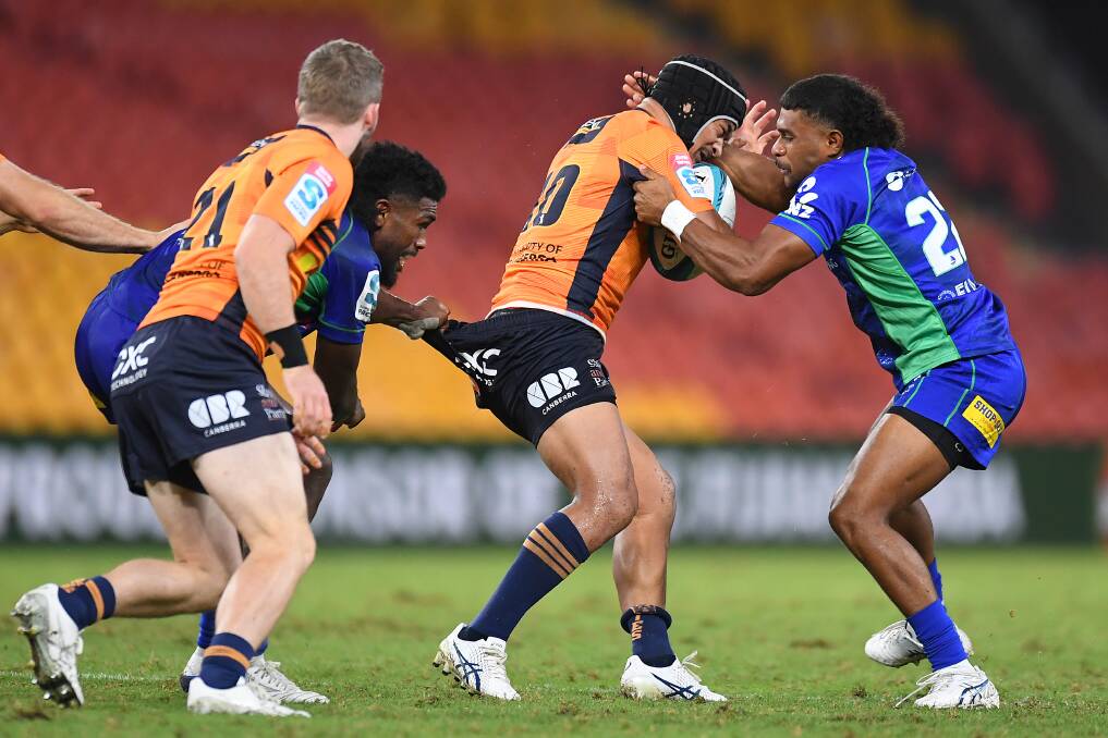 The Brumbies are well-placed heading into a bye week after a 21-point over the Fijian Drua. Picture: Getty Images