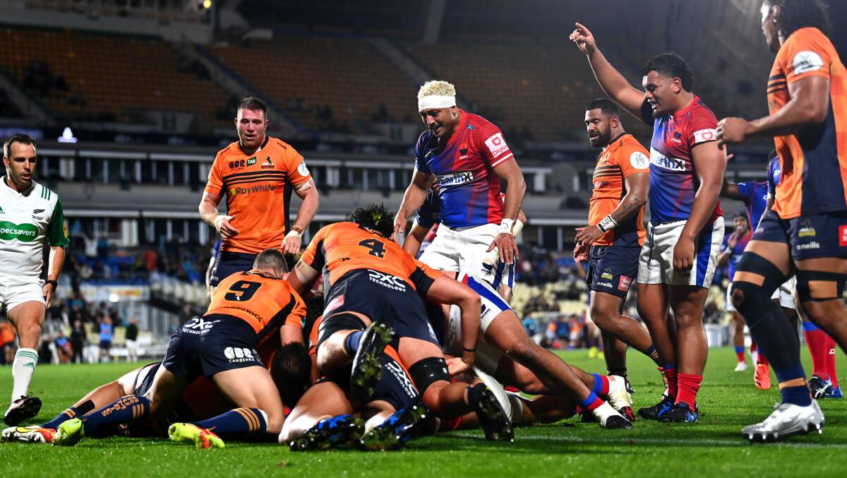 Moana Pasifika upset ACT Brumbies with 10-point win in Auckland. Picture: Getty Images