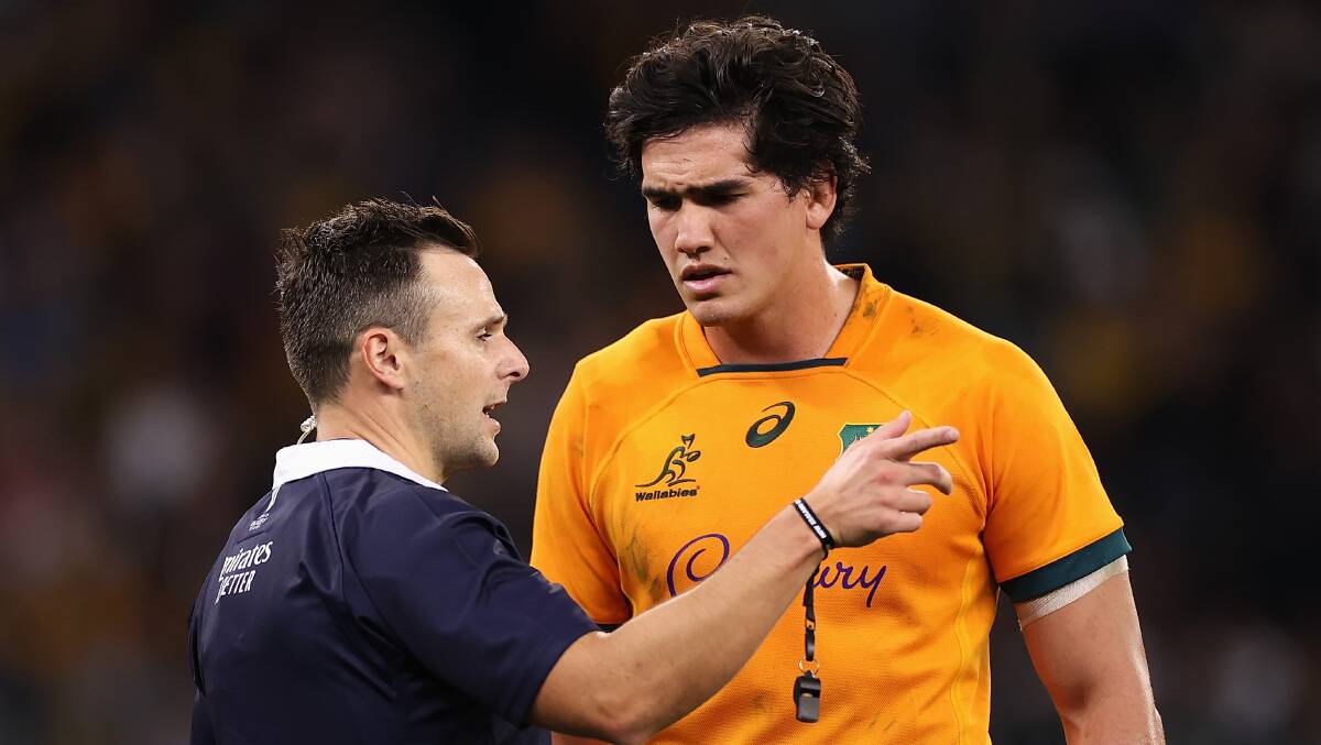 Darcy Swain has been handed a two-week suspension for red-card offence on Saturday. Picture: Getty