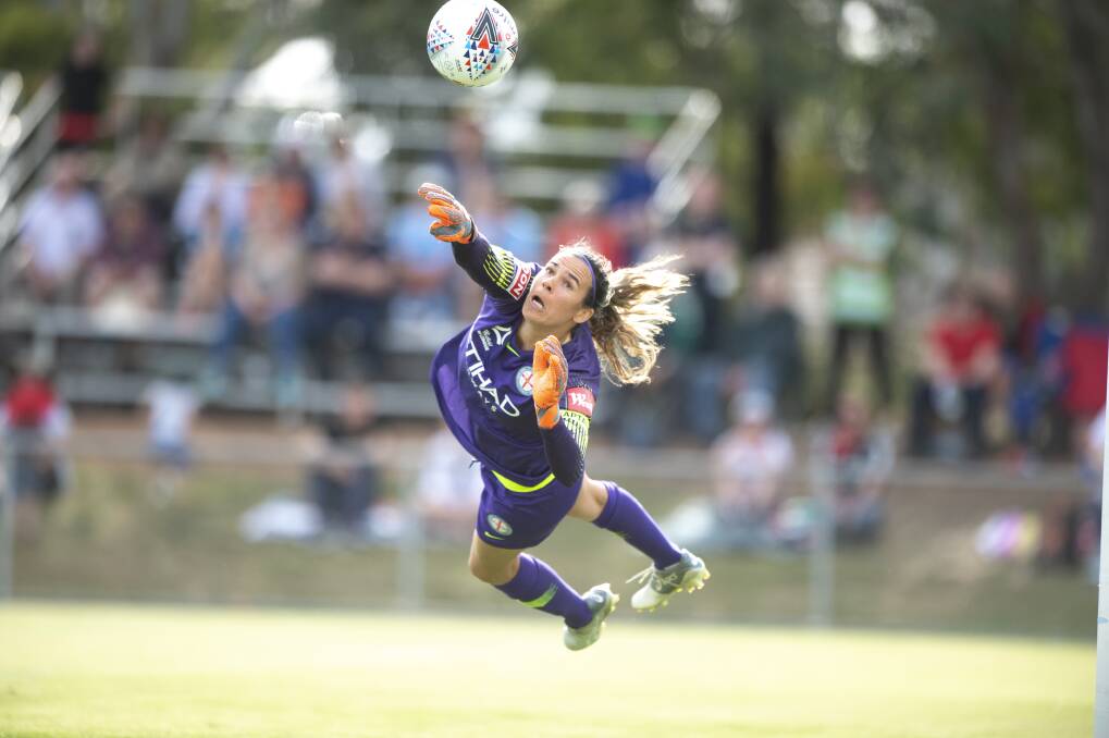 Australian goalkeeper Lydia Williams says the several of the Matildas making the move to the European leagues will benefit the side in the Tokyo Olympics. Picture: Sitthixay Ditthavong