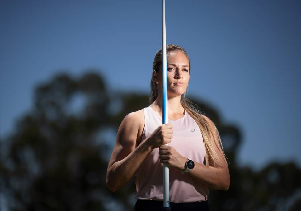 Javelin thrower Kelsey-Lee Barber is looking to complete her medal set in Birmingham. Picture: Sitthixay Ditthavong