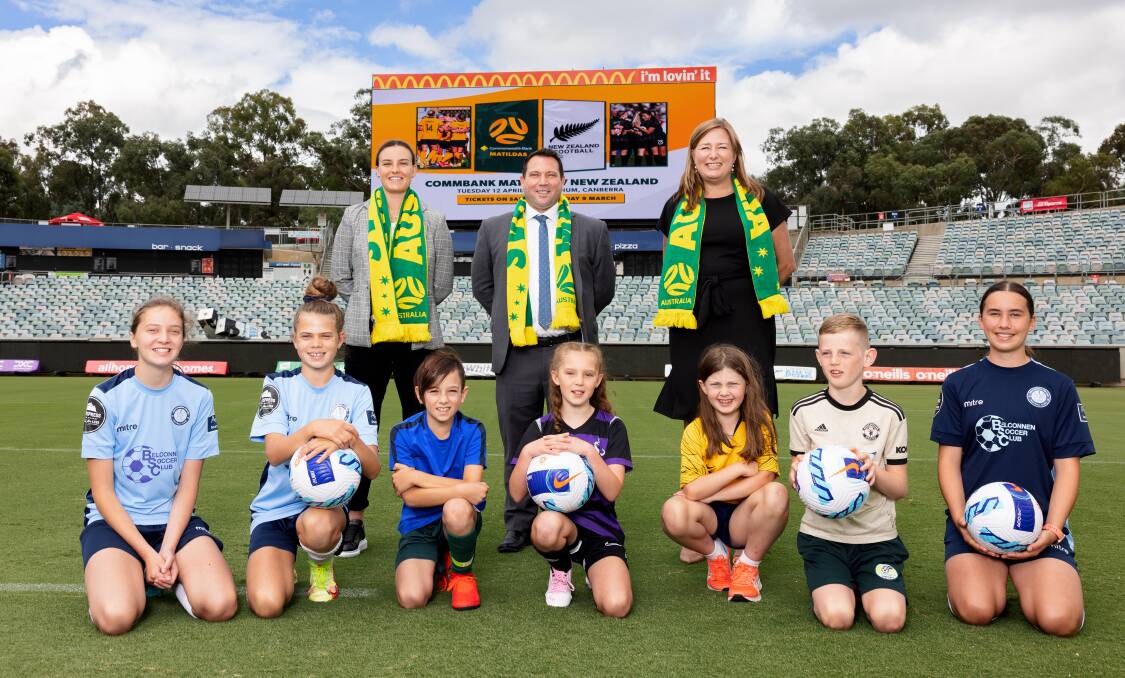 The ACT government and Football Australia have announced the Matildas' return to Canberra. Picture: Sitthixay Ditthavong