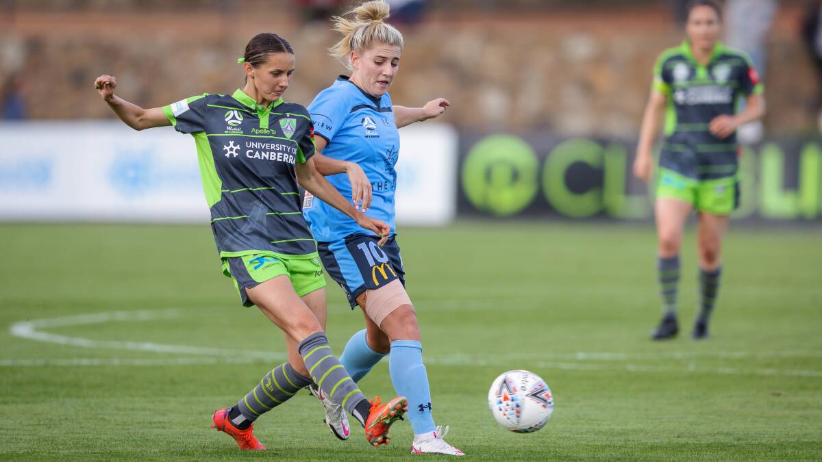 Jessika Nash played for Canberra United last season, but has signed with Sydney FC for the 2021-22 season. Picture: Sitthixay Ditthavong
