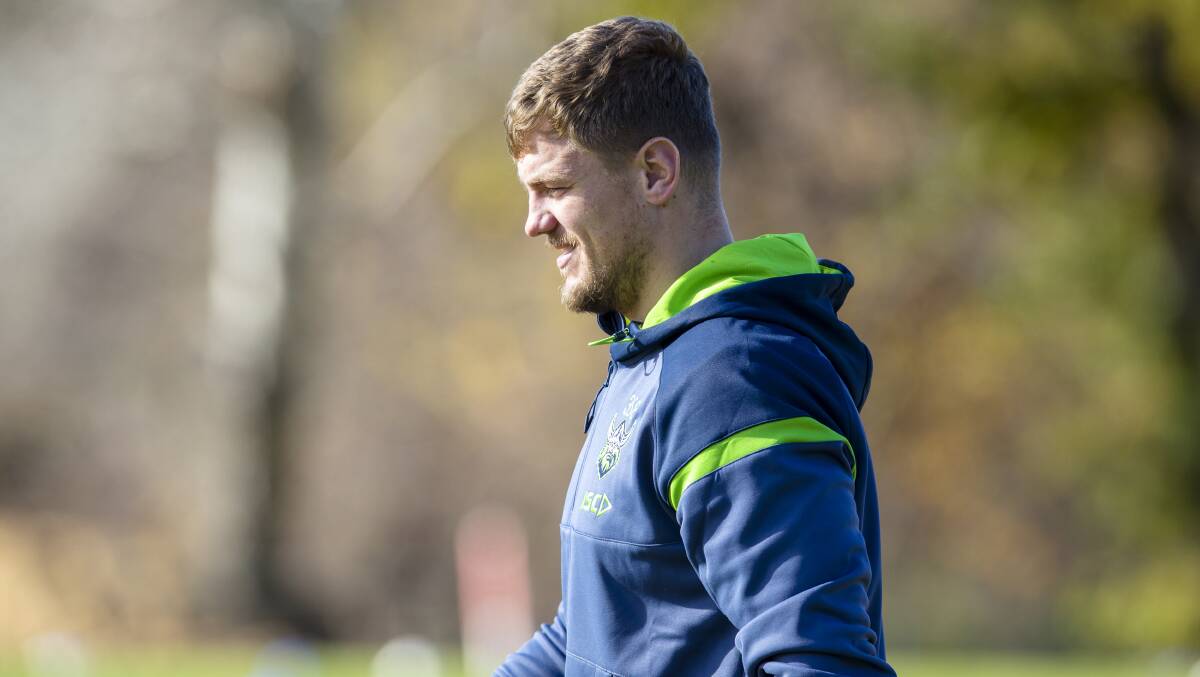 Canberra Raiders' prop Ryan Sutton hopes to earn a call up for the Three Lions. Picture: Keegan Carroll