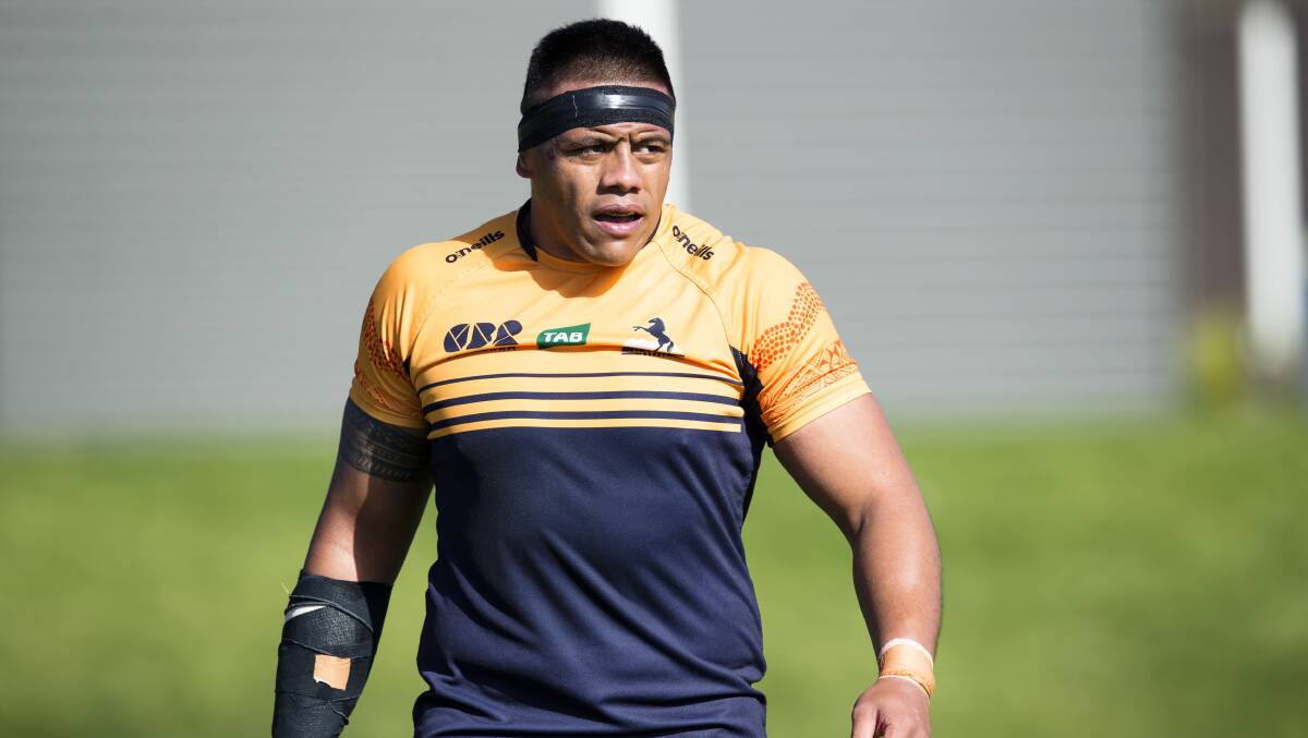 Allan Alaalatoa knows how important the Moana Pasifika games is for the ACT Brumbies. Picture: Keegan Carroll