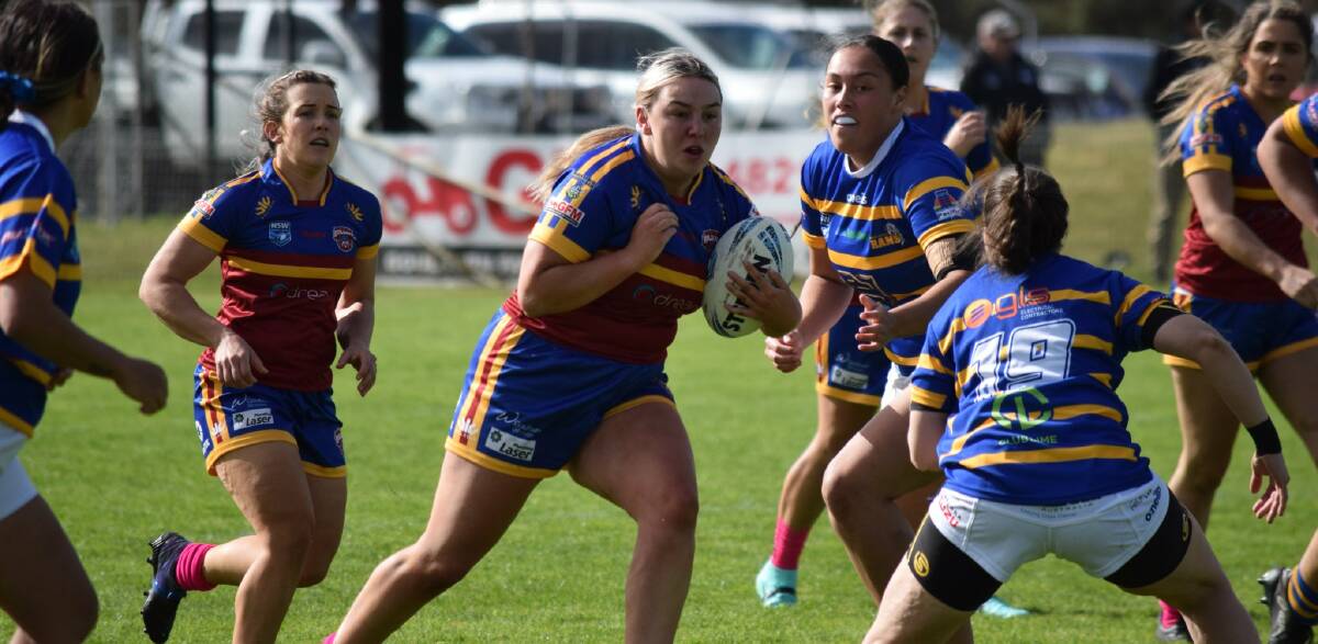 Elly Hazelton and her side the Goulburn City Bulldogs are excited to run out at Canberra Stadium on Sunday. Picture: CRRL