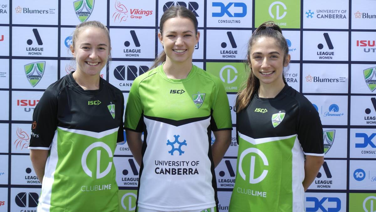 Laura Hughes, Grace Maher and Emma Ilijoski back the call for a full home and away ALW season in future. Picture: Supplied