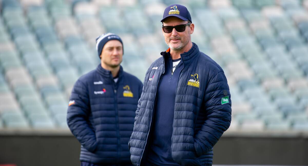 The ACT Brumbies 'owe a lot' to the man in charge, Dan McKellar, and want to repay him with a grand final showdown. Picture: Elesa Kurtz