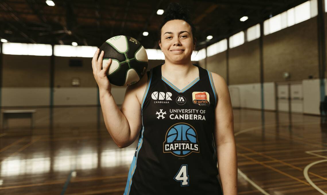 The UC Capitals have re-signed point guard Tahlia Tupaea for the 2021/22 WNBL season. Picture: Dion Georgopoulos
