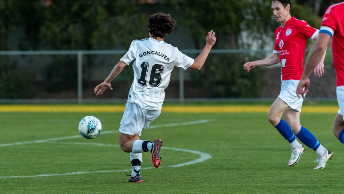 Miguel Goncalves, in action against Canberra Croatia FC this season, is off to Sydney. Picture: AJ Nitz Photography