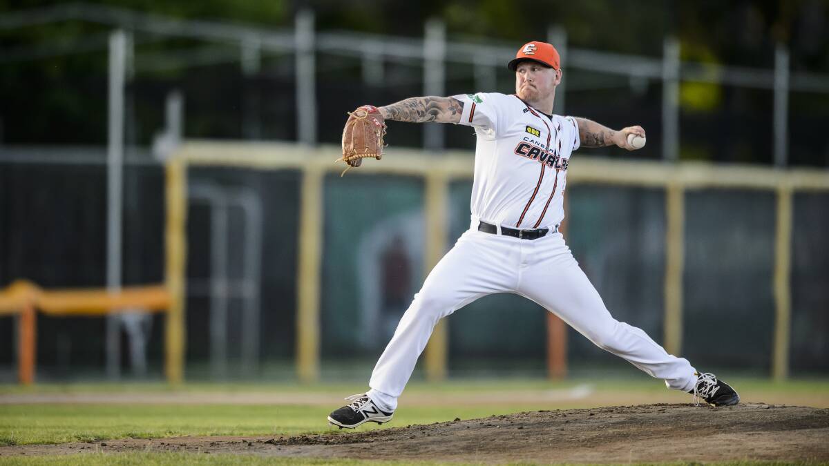 A trophy is being named after Canberra Cavalry pitcher Steven Kent. Picture: Sitthixay Ditthavong