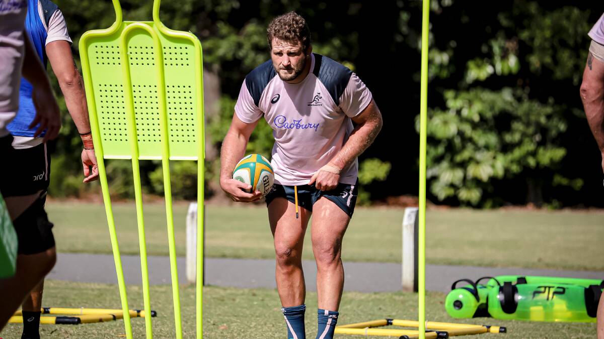 James Slipper knows exactly what the Wallabies have to do to take the series against England. Picture: Wallabies