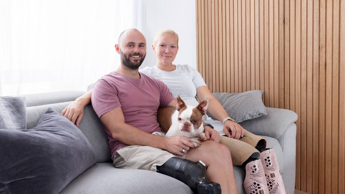 Canberra's Paralympian couple, Scott Reardon and Vanessa Low, are expecting a baby boy in July. Picture: Sitthixay Ditthavong