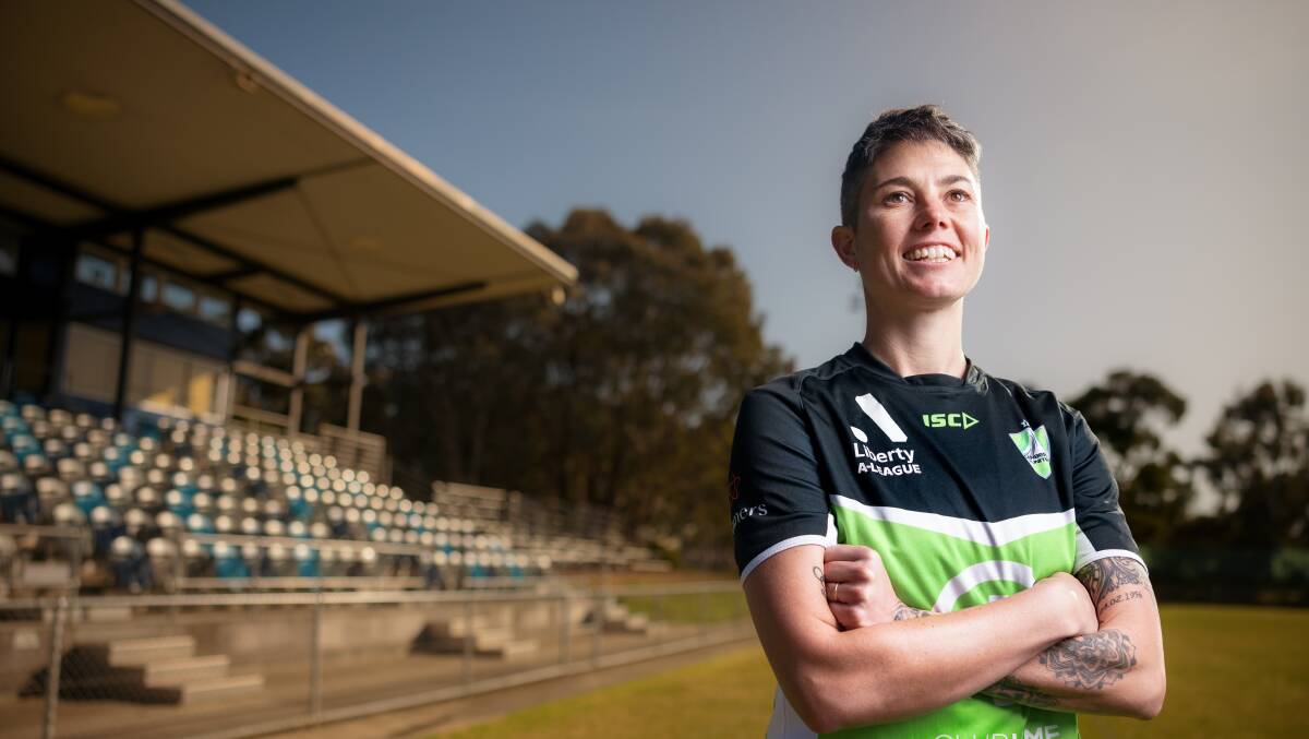 Michelle Heyman has signed a marquee deal with Canberra United for two years. Picture by Sitthixay Ditthavong