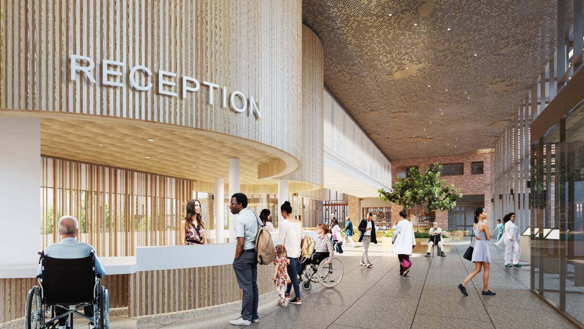 An artist's impression of the new "welcome hall". Picture: Multiplex