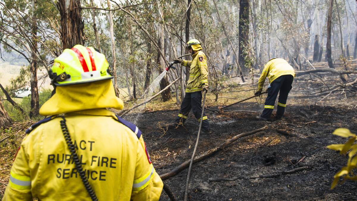 The ACT's volunteer firefighters are set to benefit from changes to their workers' compensation arrangements. Picture: Dion Georgopoulos