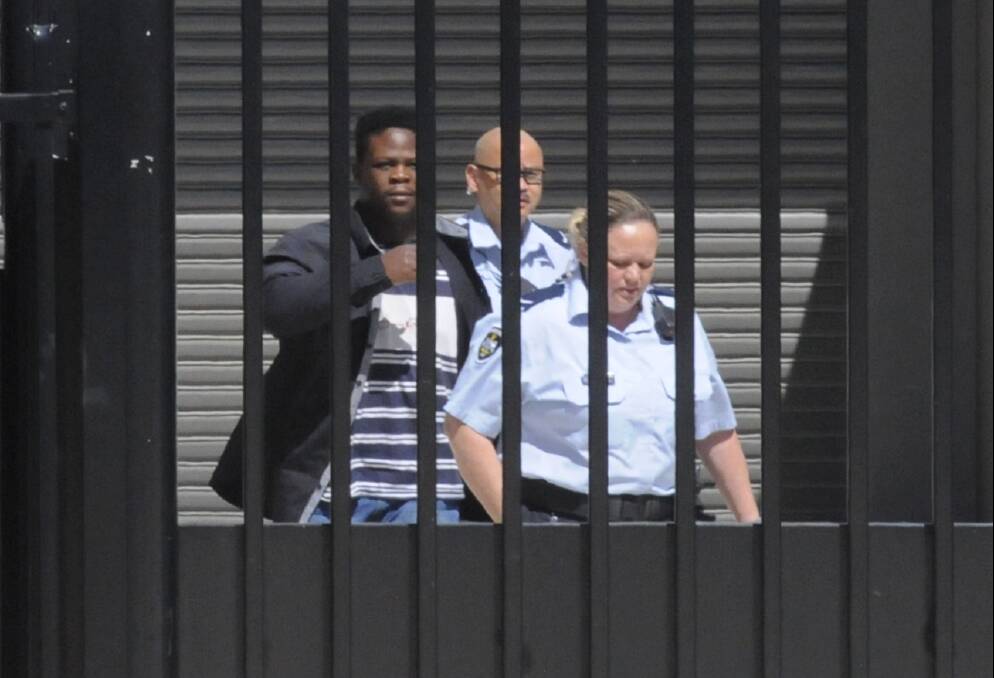 Affray accused Emmanuel Umunakwe, 19, leaving the ACT courts on Friday. Picture: Cassandra Morgan 