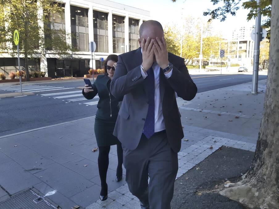 Neal Kretschmann leaving the ACT Magistrates Court in May last year.