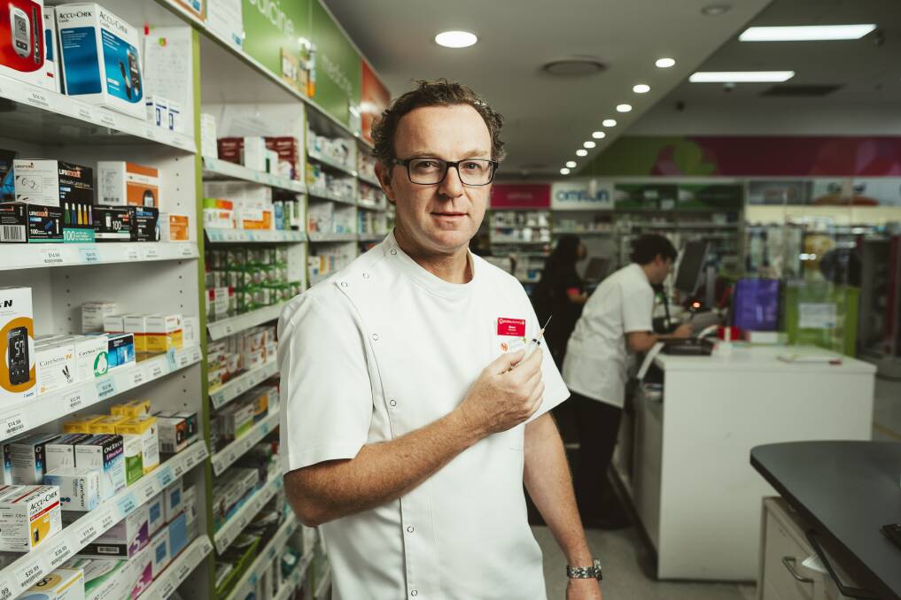 Pharmacy Guild of Australia ACT branch president Simon Blacker. Picture: Dion Georgopoulos