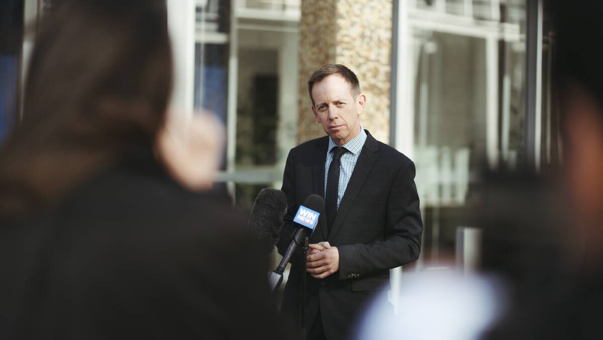 ACT Attorney-General Shane Rattenbury said the territory would push ahead with its plan to raise the age of criminal responsibility. Picture: Dion Georgopoulos 