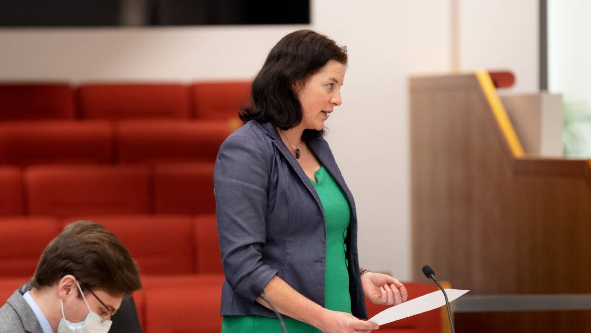 ACT Greens crossbencher Jo Clay will move a motion calling new laws requiring animal-friendly netting in Canberra. Picture: Sitthixay Ditthavong 