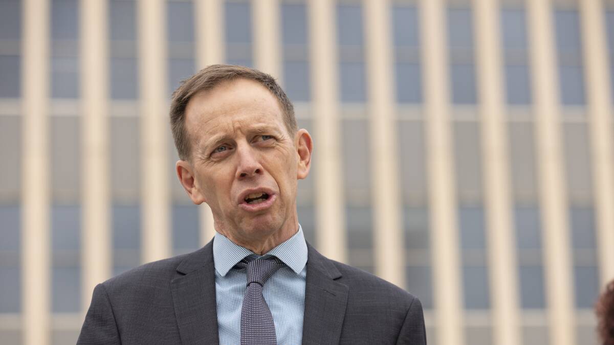 Attorney-General Shane Rattenbury has introduced legislation to outlaw the display of Nazi symbols. Picture by Keegan Carroll 