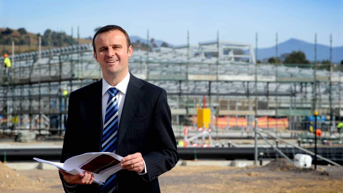 When Andrew Barr was planning minister in 2010 he put forward a cabinet submission to examine future land oppotunities in Canberra. Picture: Elesa Kurtz 