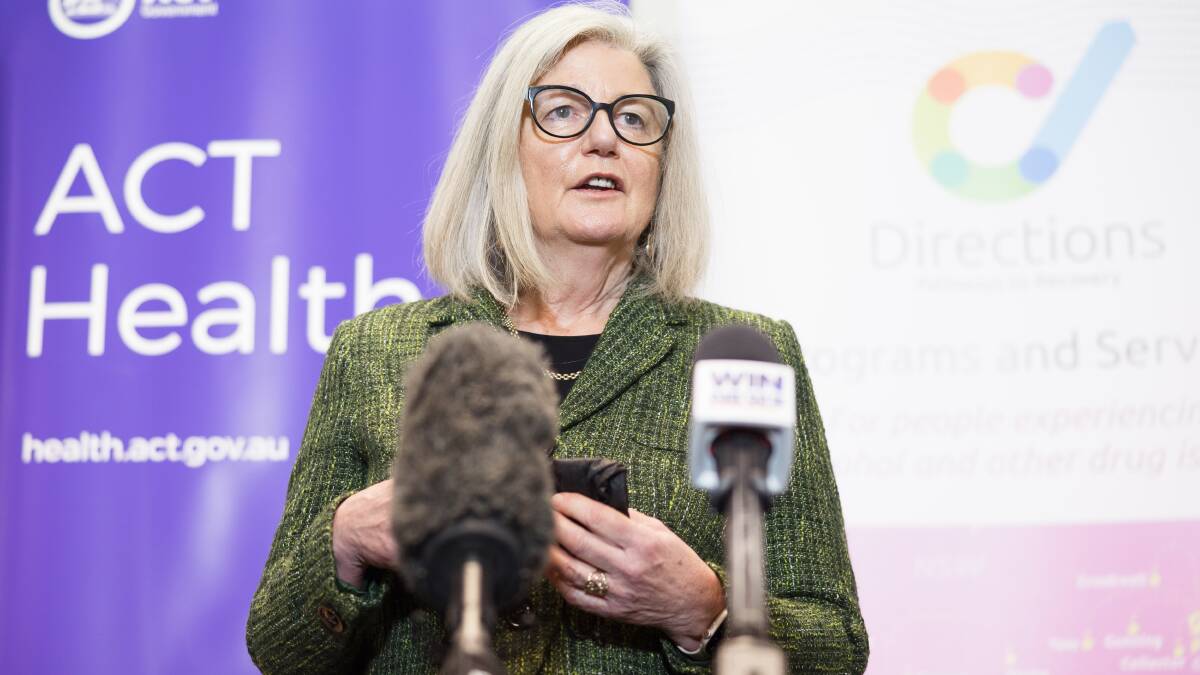 Directions Health Services CEO Bronwyn Hendry answers questions about the ACT's new drug testign service. Picture: Sitthixay Ditthavong