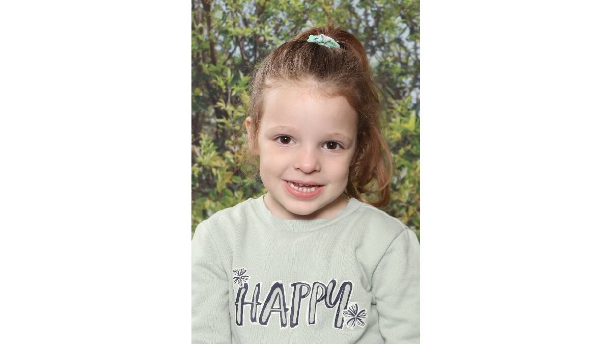 Rozalia Spadafora in her official preschool portrait from this year. The five-year-old died at Canberra Hospital in July. Picture supplied 