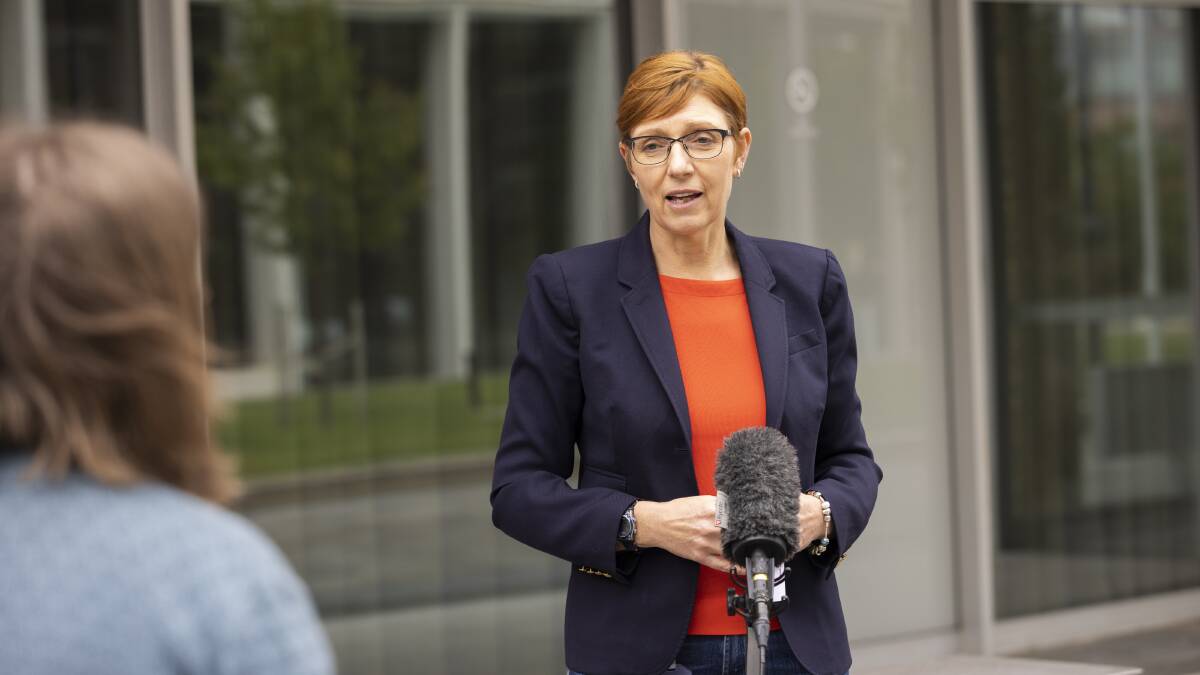 Health Minister Rachel Stephen-Smith is being urged by NSW MPs to establish a permanent gynaecological oncology unit in Canberra. Picture: Keegan Carroll 
