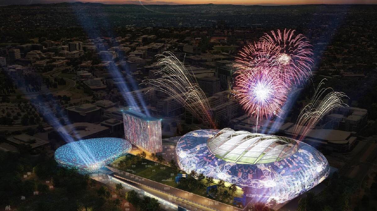 An artist's impression of a Civic stadium proposed by a group of business and tourism bodies. Picture supplied