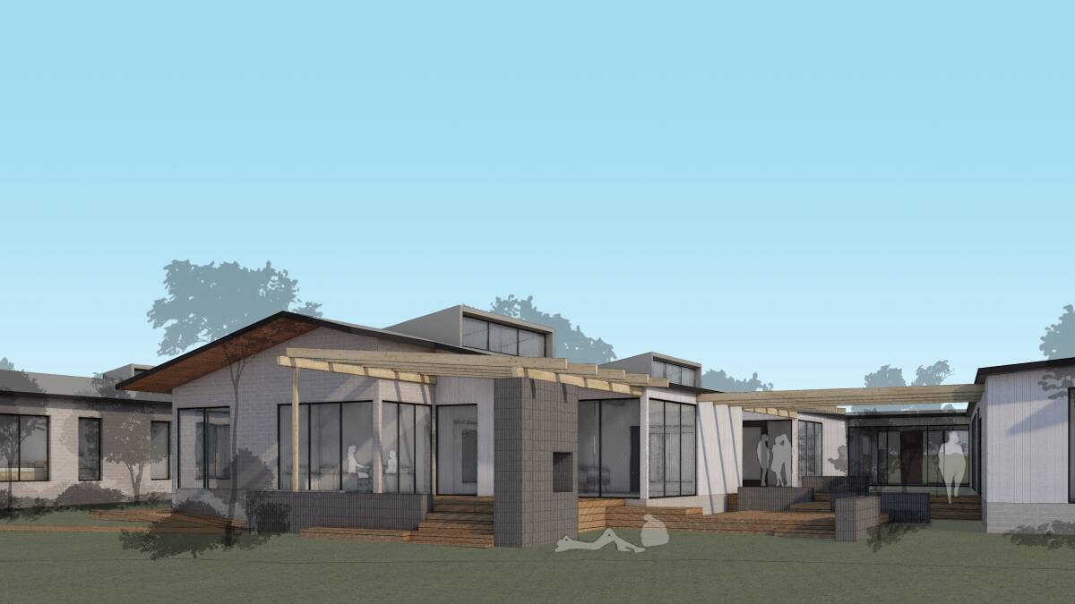 A draft concept design for the ACT government's residential eating disorder facility in Coombs. Picture supplied 