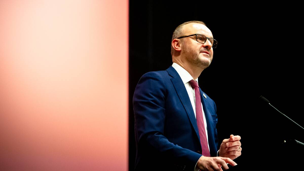 Chief Minister Andrew Barr said he expects every adult in Canberra will be able to get at least their first Covid vaccine by the end of the year. Picture: Elesa Kurtz