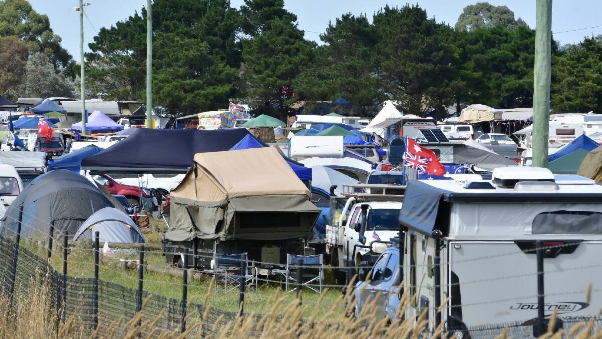Campers at Exhibition Park will be forced to move on Sunday. Picture: Elesa Kurtz