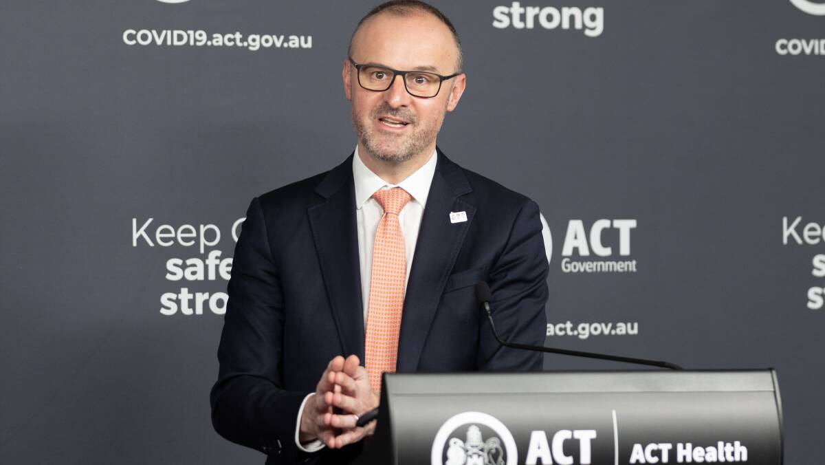 ACT Chief Minister Andrew Barr. Picture: Sitthixay Ditthavong 