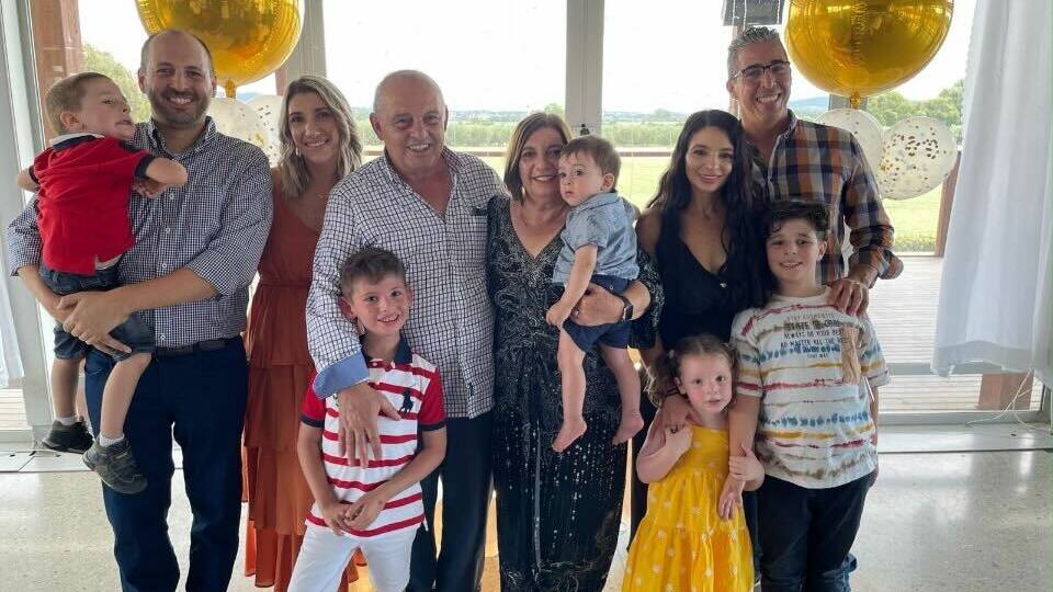Rozalia with her grandparents, parents, cousins, aunty and uncle. Katrina Spadafora (second from the right) says she spends every waking moment thinking of the horrific night her daughter died. Picture supplied 