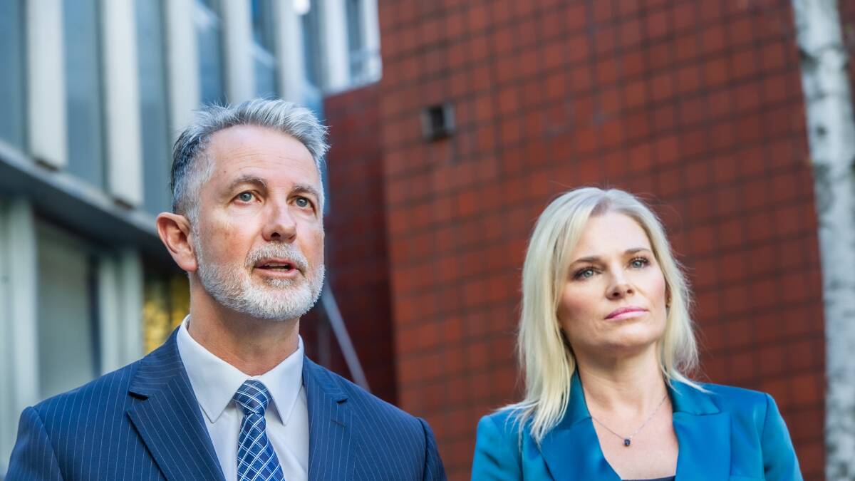 Acting Opposition Leader Jeremy Hanson and health spokeswoman Leanne Castley. Picture by Karleen Minney 