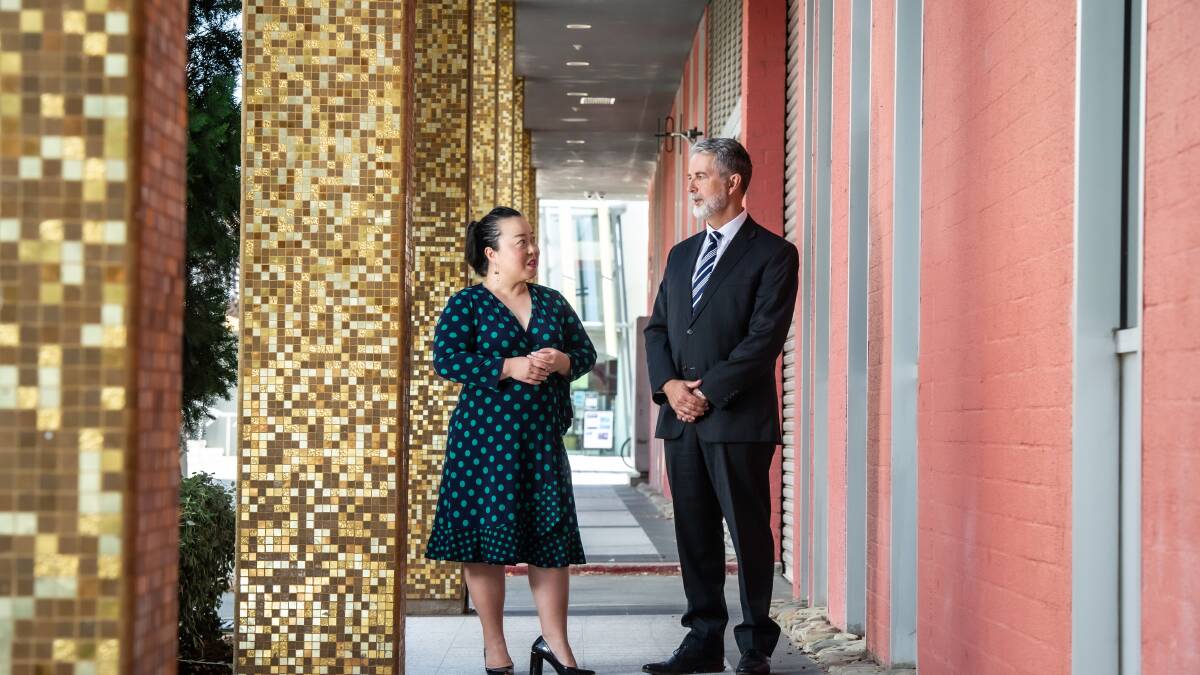 ACT Opposition Leader Elizabeth Lee and Deputy Opposition Leader Jeremy Hanson following the election of Mr Hanson to the deputy role on Tuesday. Picture: Karleen Minney
