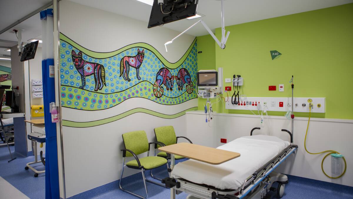 The paediatric emergency department ward at Canberra Hospital. Picture by Jamila Toderas