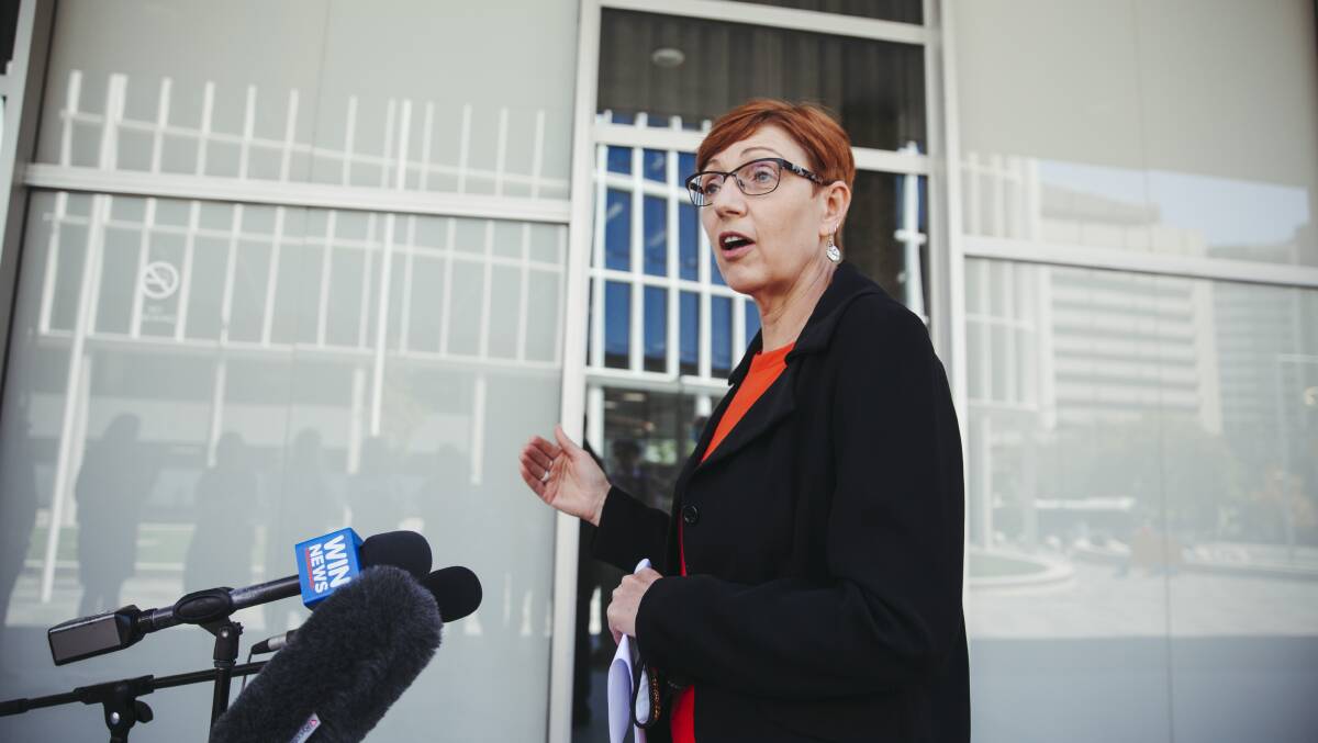 Health Minister Rachel Stephen-Smith has defended ACT Health's handling of releasing COVID-19 information. Picture: Dion Georgopoulos