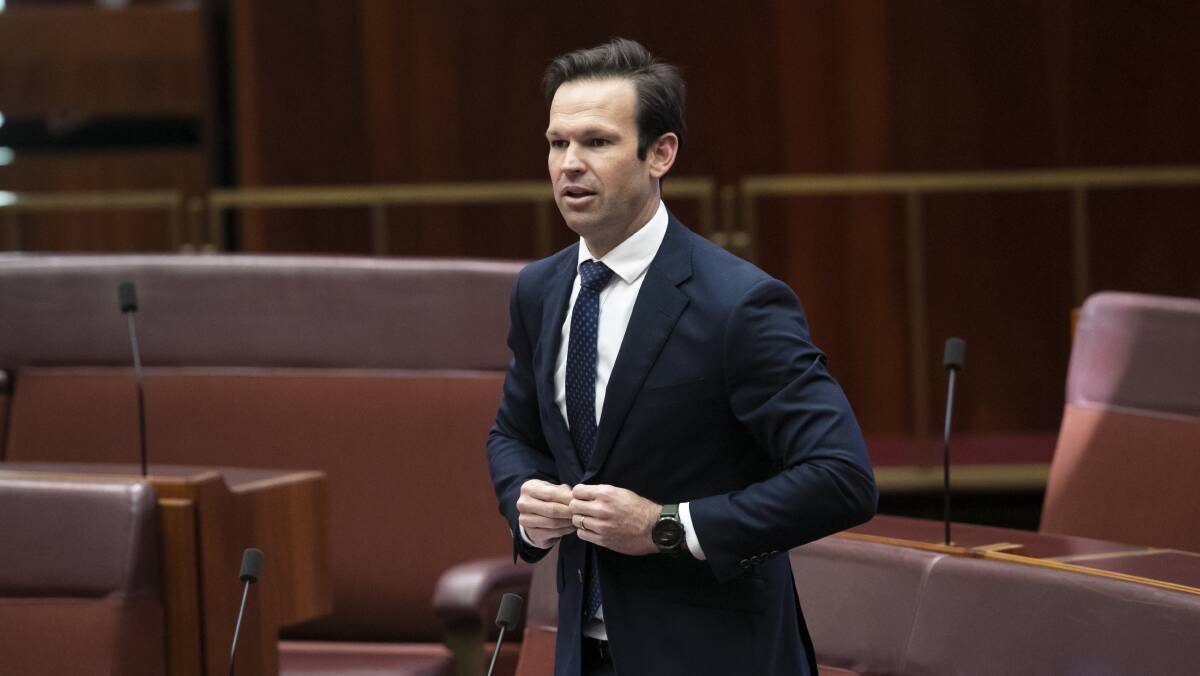 Queensland Liberal National senator Matt Canavan put forward a bill that would force the ACT Legislative Assembly to hold an inquiry into the compulsory acquisition into the Calvary Public Hospital Bruce. Picture by Keegan Carroll 
