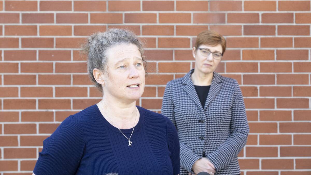 ACT chief health officer Kerryn Coleman and Health Minister Rachel Stephen-Smith. Picture: Sitthixay Ditthavong 